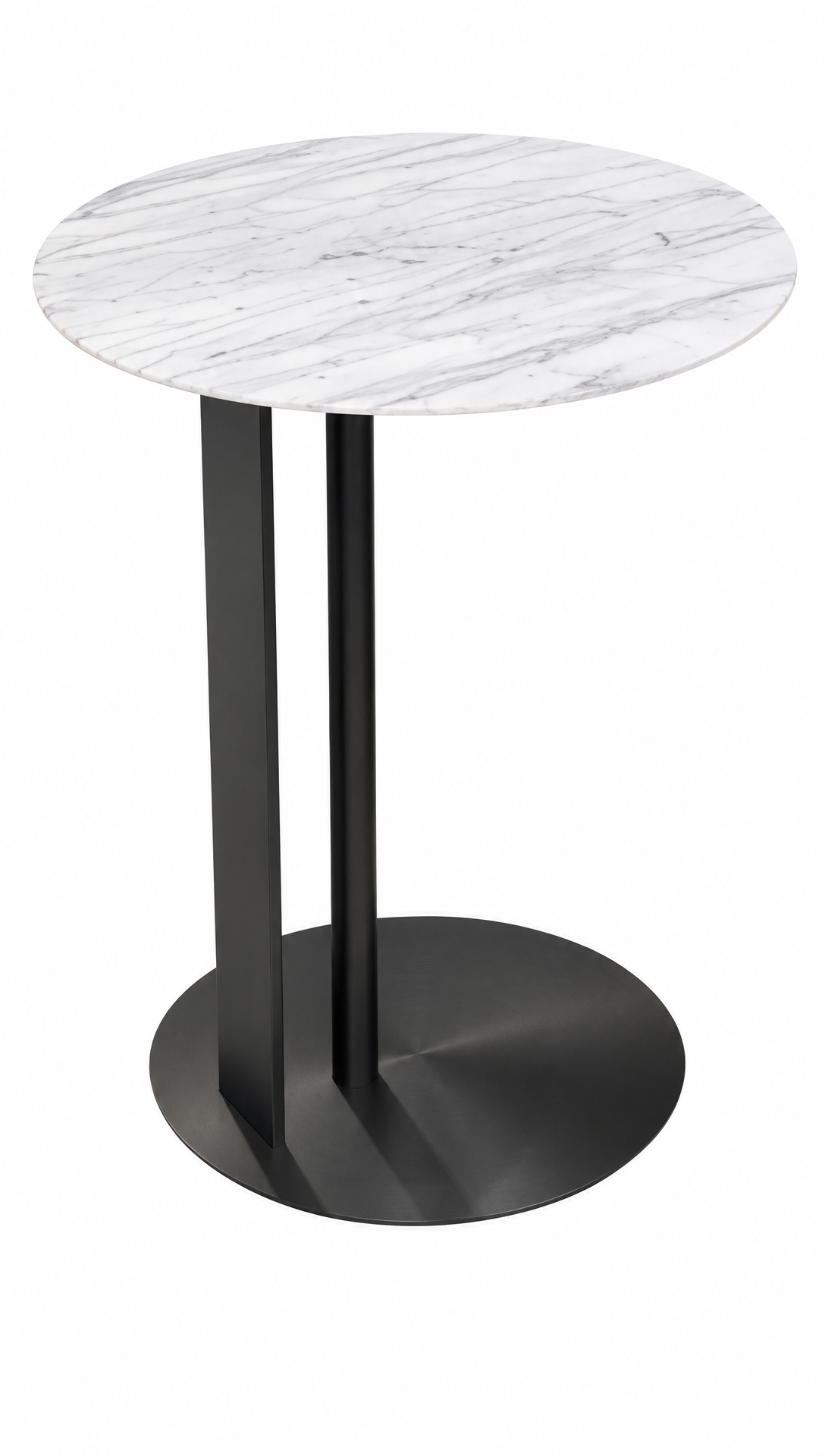 Natural White Marble Balance Corner Table