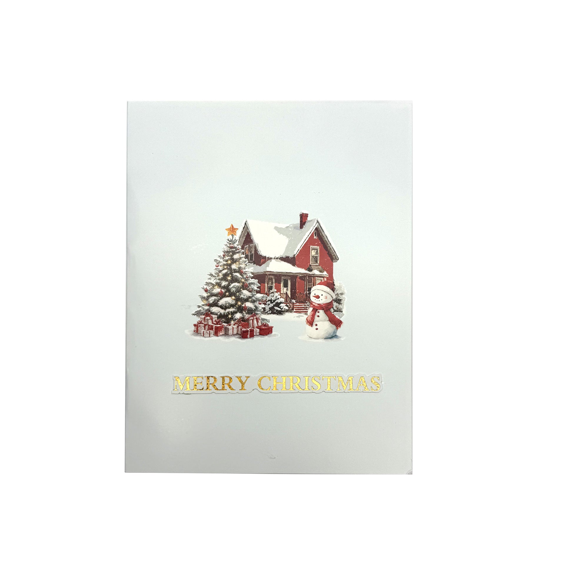 3D Snowman Pop-Up Christmas Card