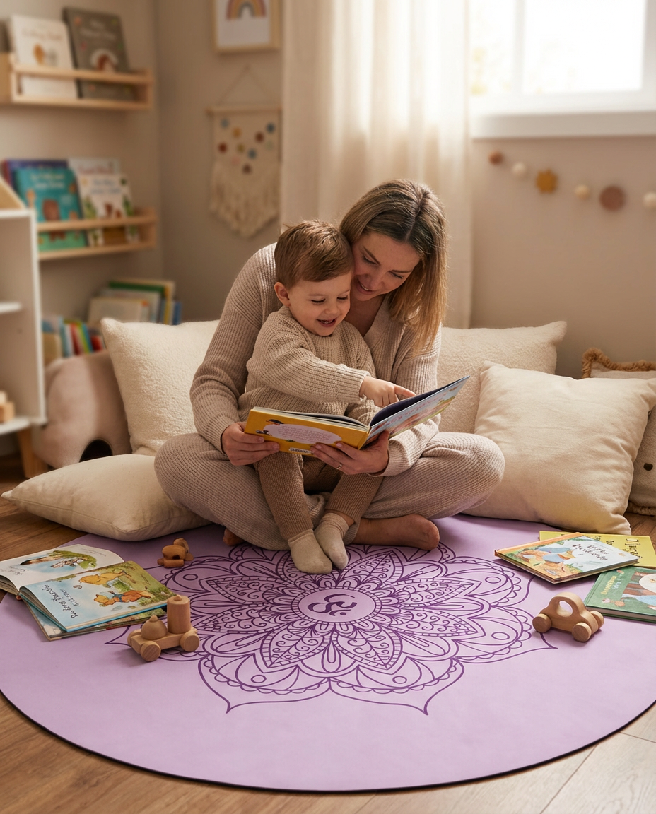 Grounding Circle Meditation Yoga Mat (PU Round Pad)