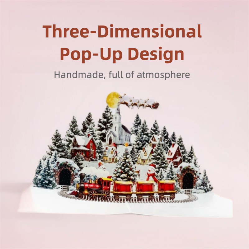 3D Snowman Pop-Up Christmas Card