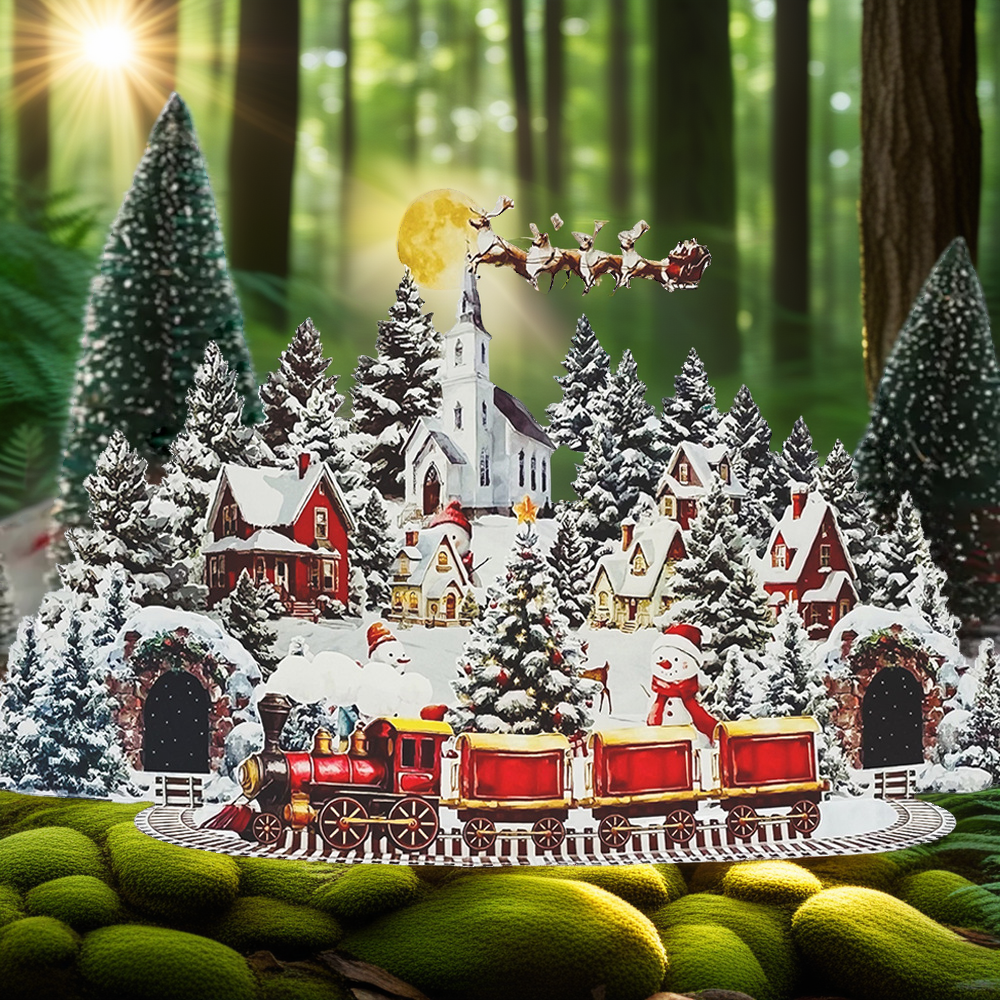 3D Snowman Pop-Up Christmas Card