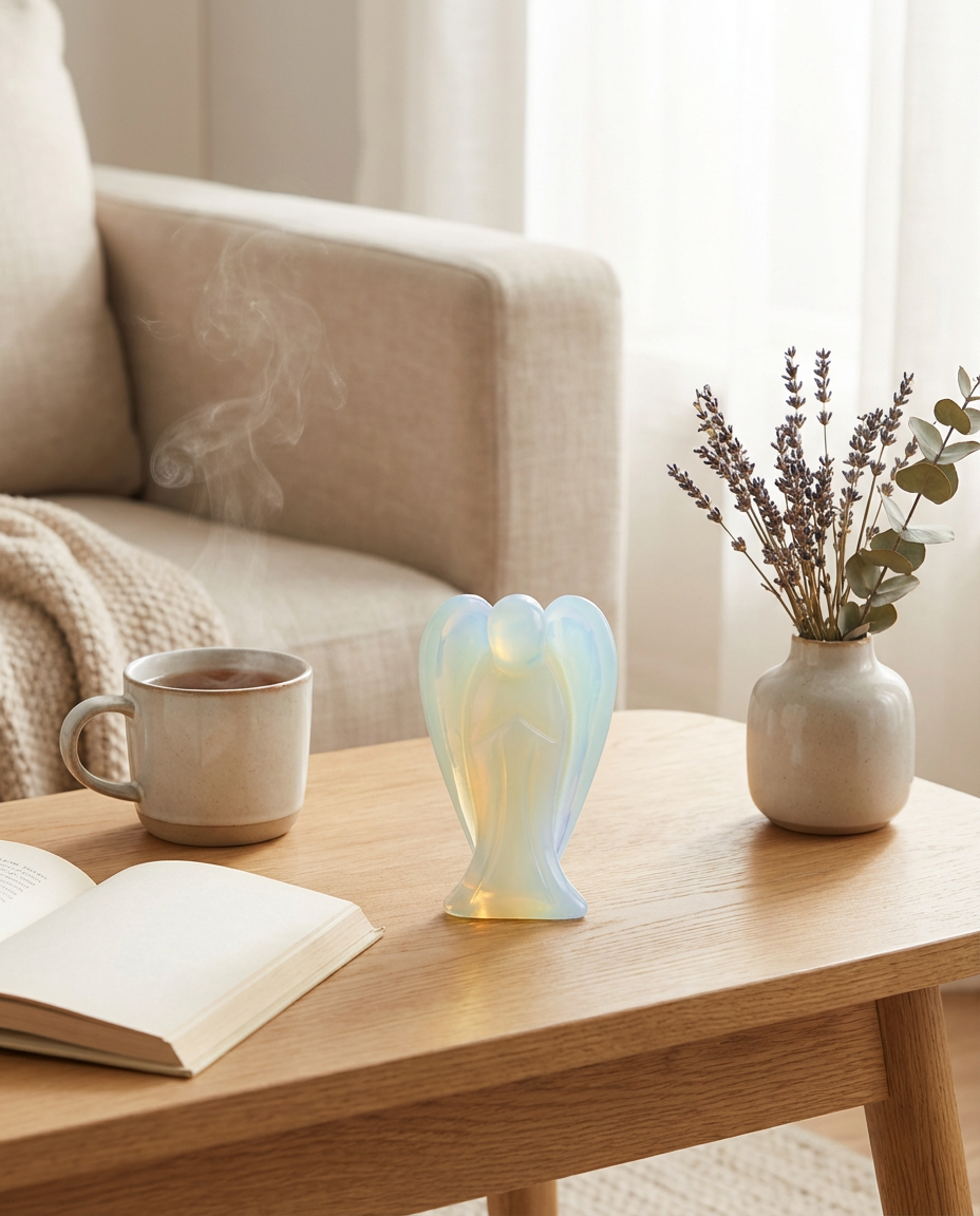 Guardian Angel Crystal Energy Stone (2 inch & 1 inch)