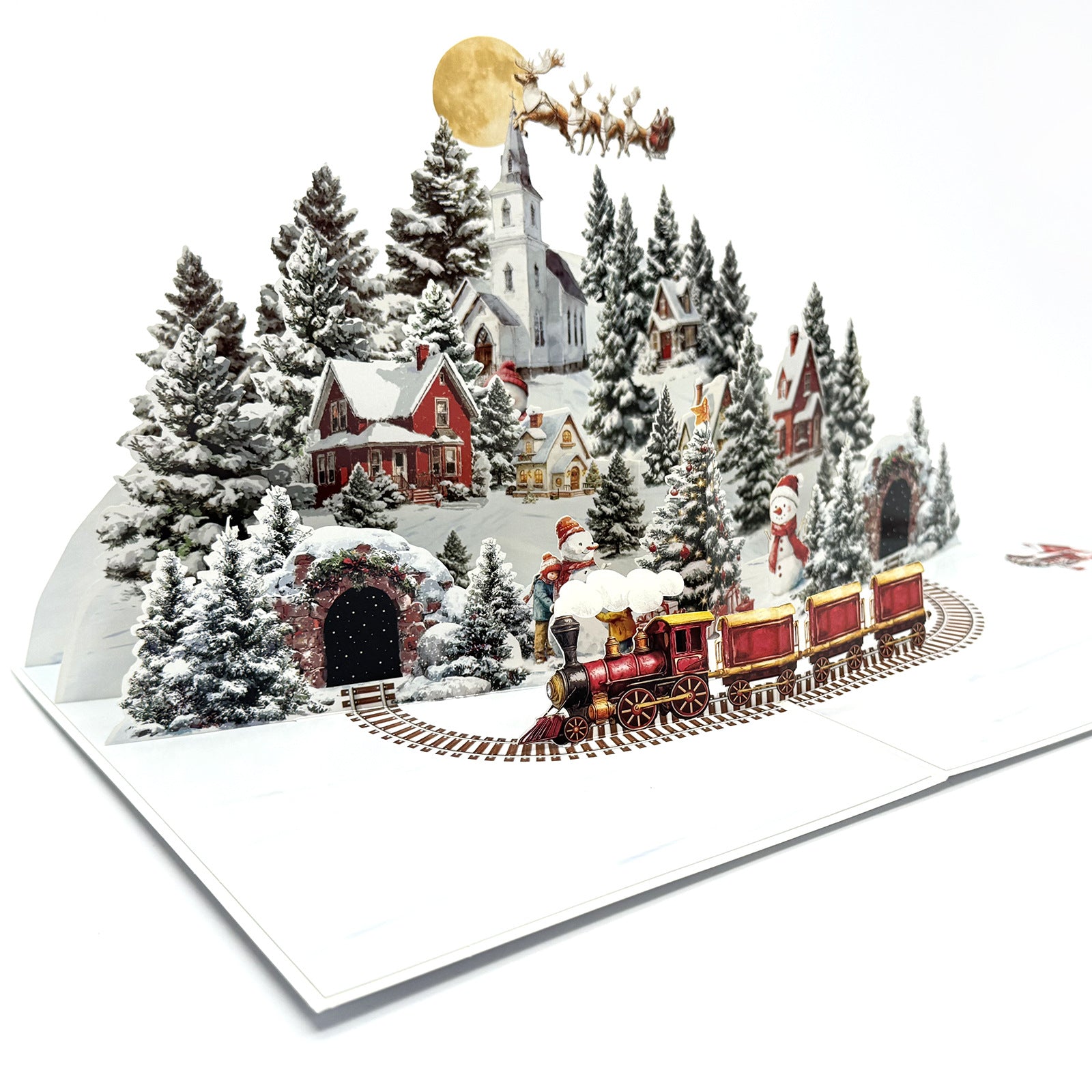 3D Snowman Pop-Up Christmas Card