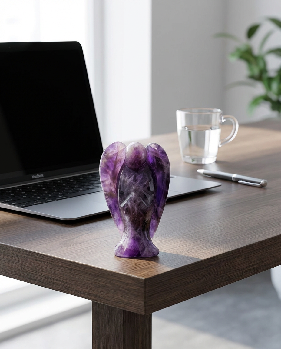 Guardian Angel Crystal Energy Stone (2 inch & 1 inch)