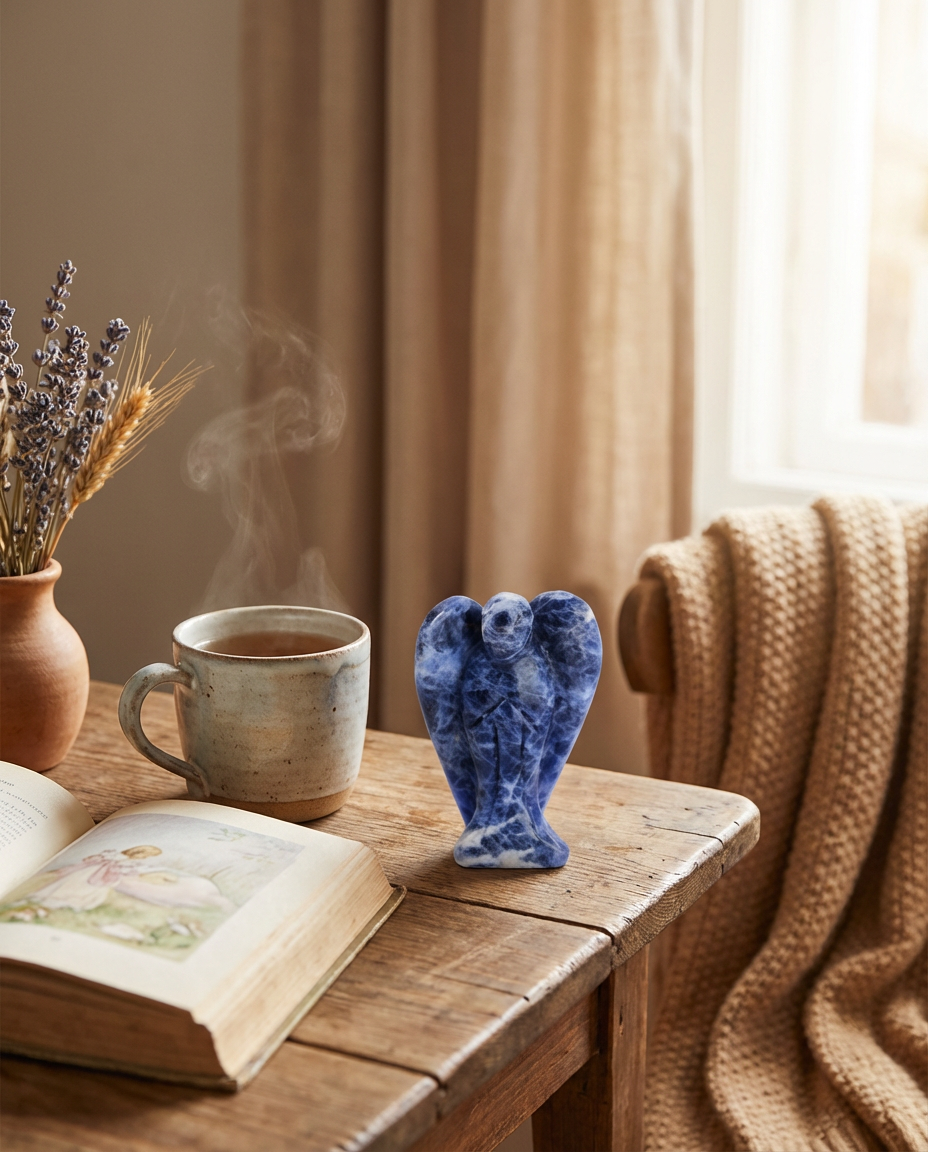 Guardian Angel Crystal Energy Stone (2 inch & 1 inch)