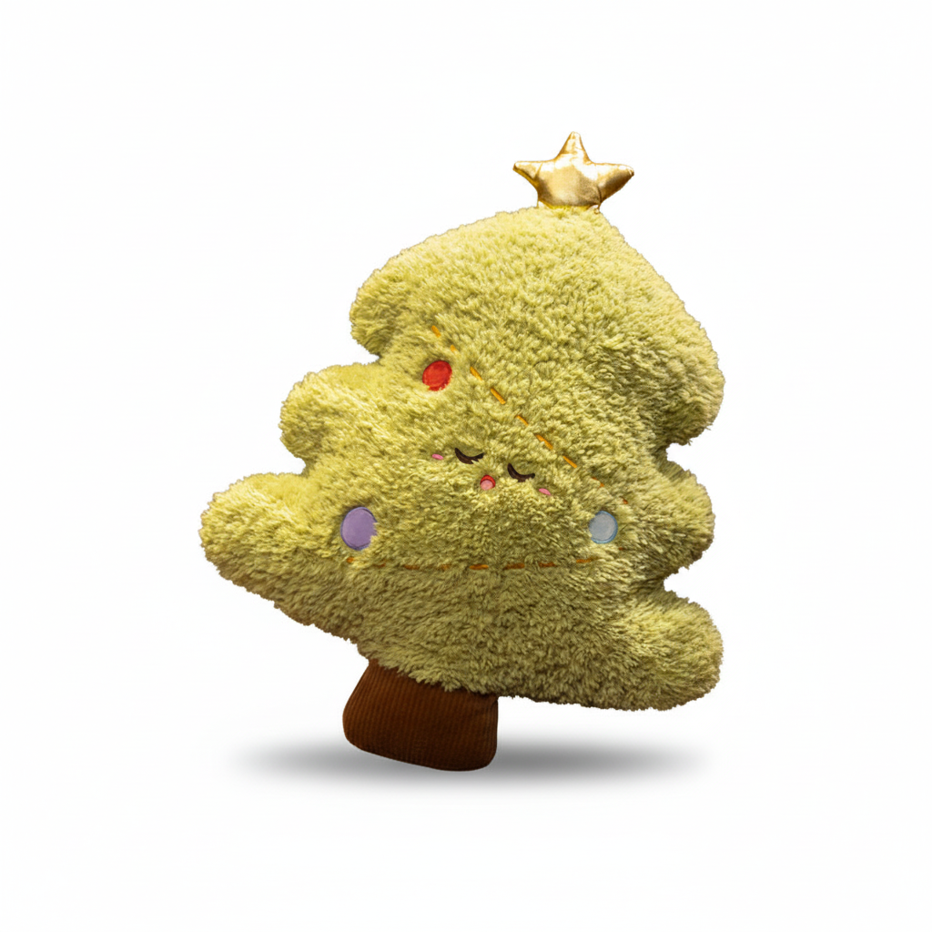 Christmas Plush Pillow Decor – Santa, Christmas Tree, Reindeer & Bunny Cushions