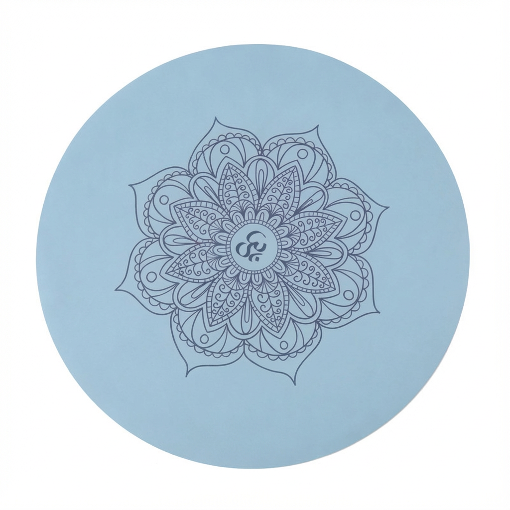 Grounding Circle Meditation Yoga Mat (PU Round Pad)