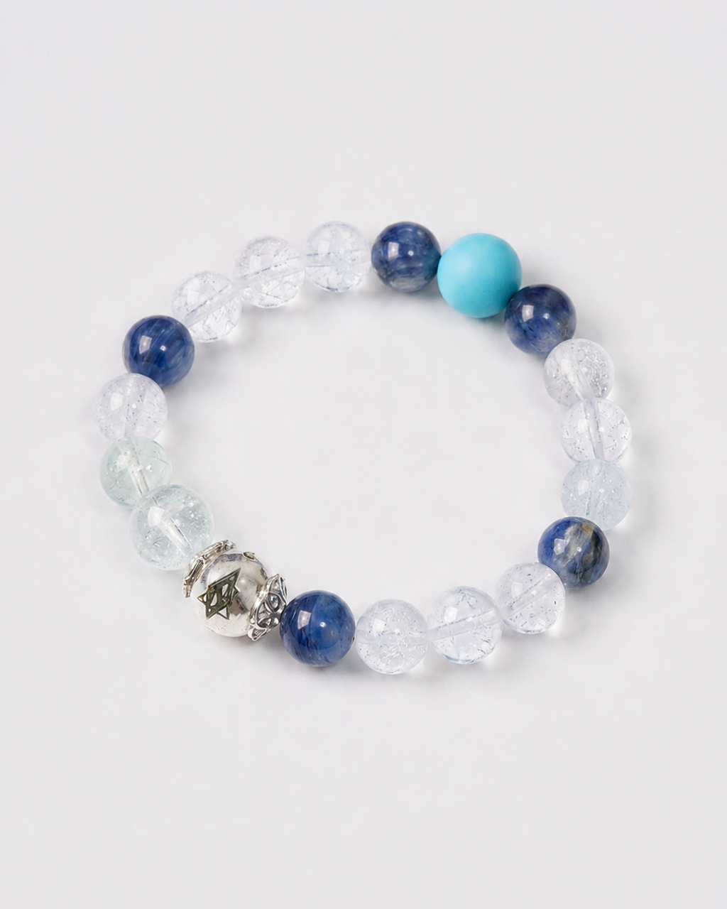 NFC Kyanite Aquamarine Clarity Crystal Bracelet