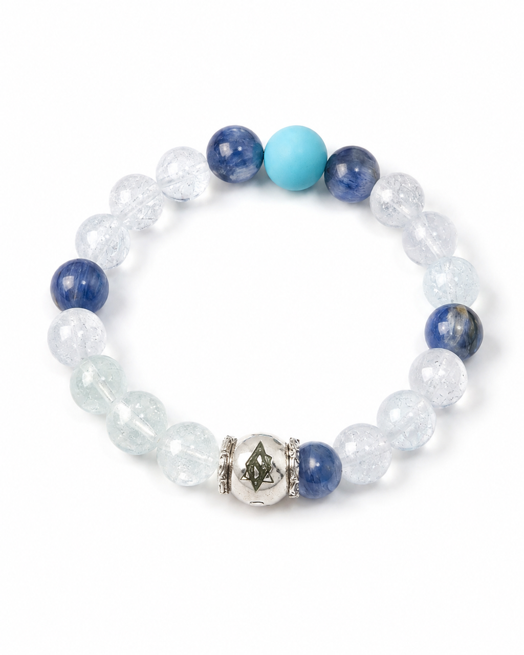 NFC Kyanite Aquamarine Clarity Crystal Bracelet