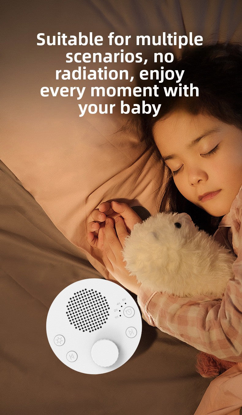 White Noise Sleep Device with Intelligent Warm Light | Infant Soothing Sleep Aid & Music Machine