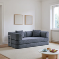 Olive Corduroy Modular Lounge Sofa Bed