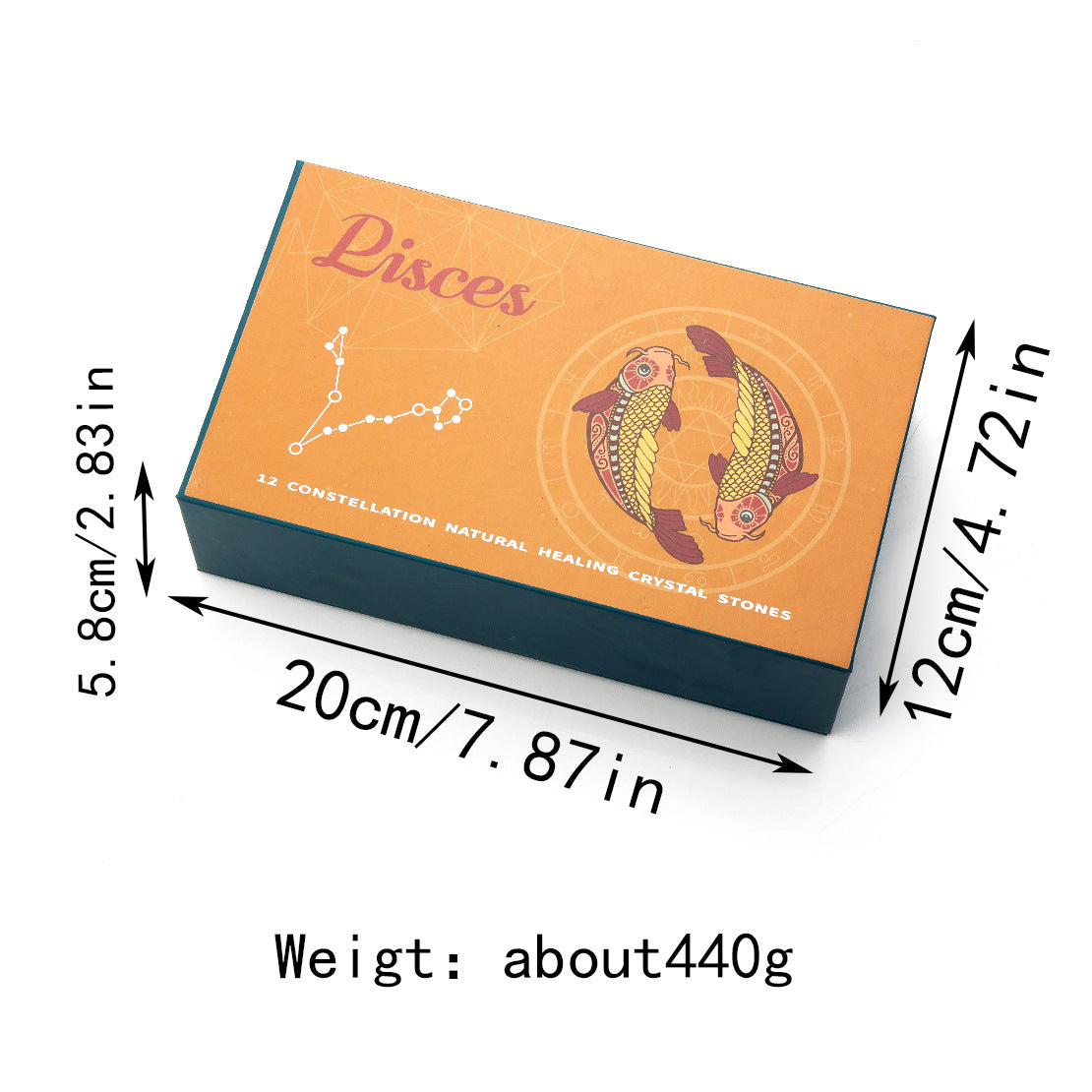 Zodiac Crystal Raw Stone Set | Twelve Constellations Gift Box