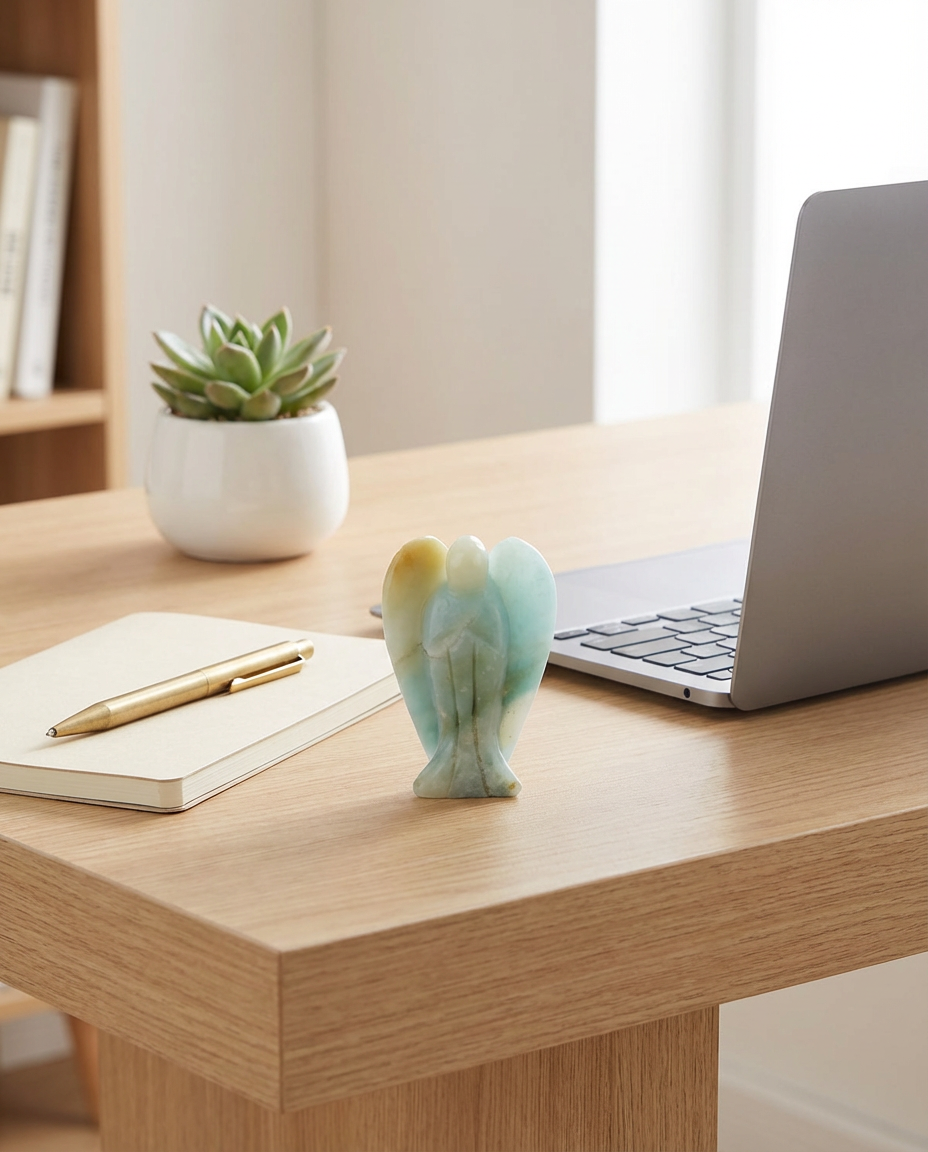 Guardian Angel Crystal Energy Stone (2 inch & 1 inch)