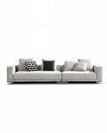 Black Titanium Base Balance Four-Seater Sofa