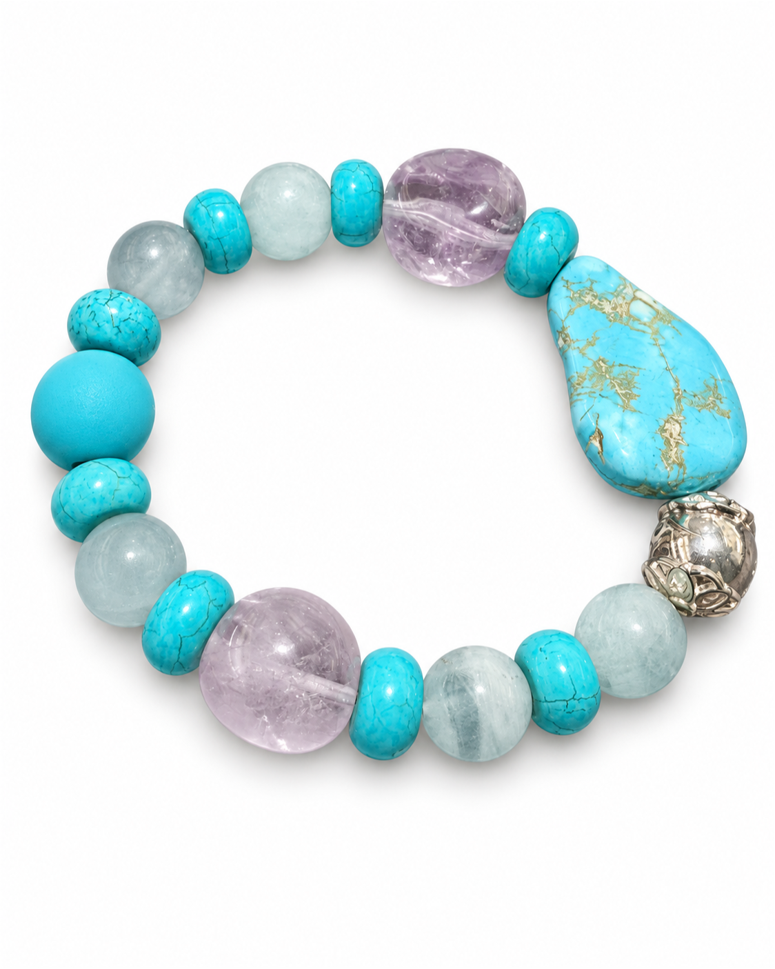 Shallow Sea NFC bracelet on white background