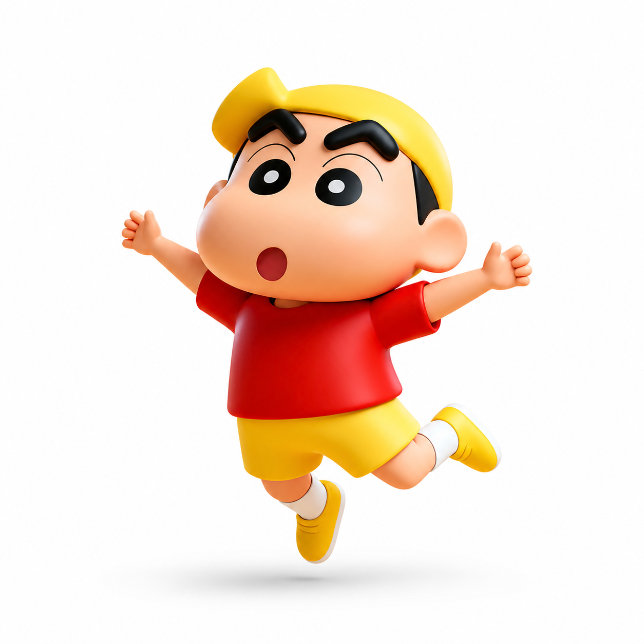 Cartoon character figurine on a white background