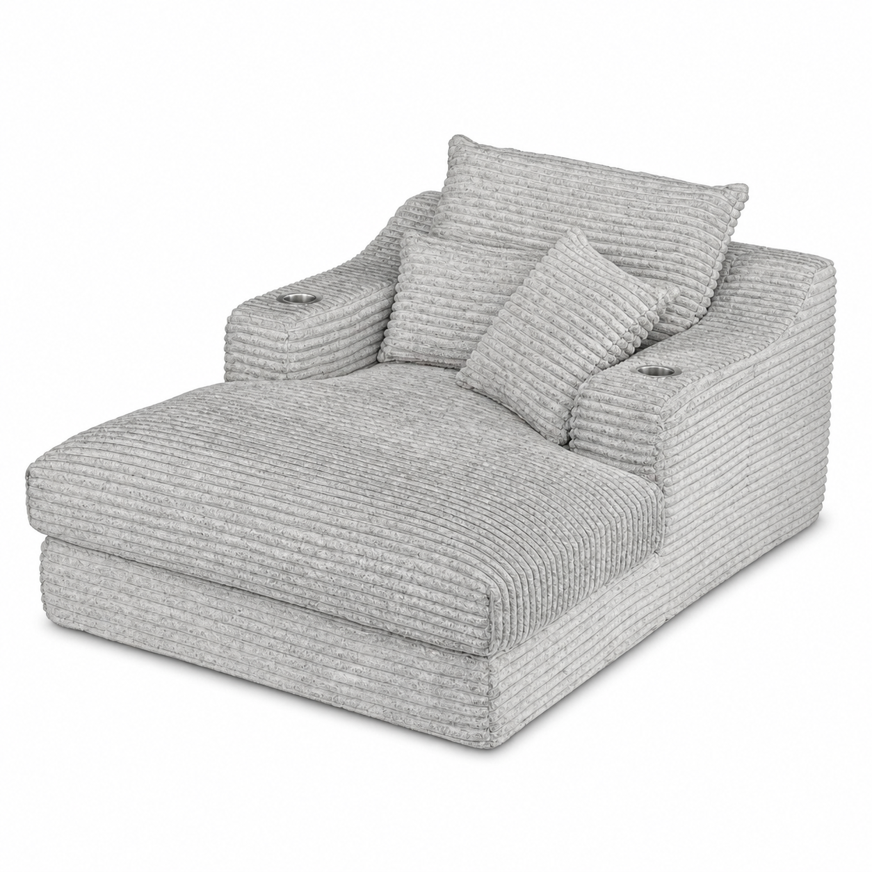 Upholstered Beauty Sofa on pure white background