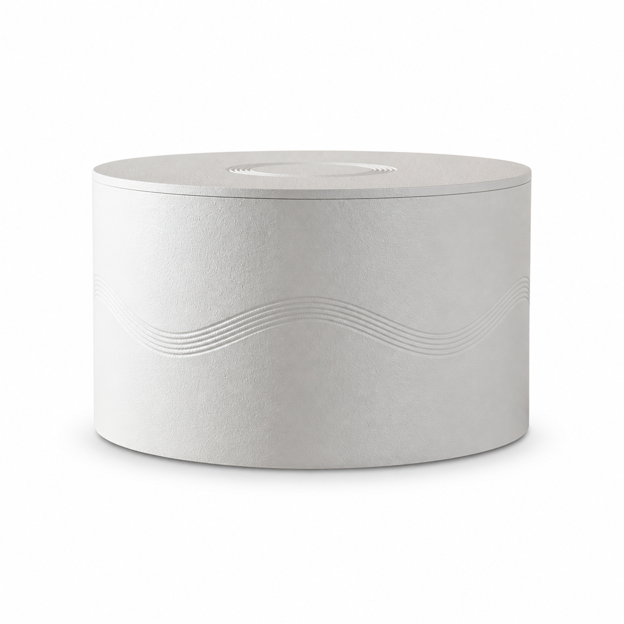 White Stone Beauty Coffee Table on pure white background